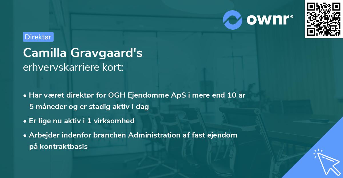 Camilla Gravgaard's erhvervskarriere kort