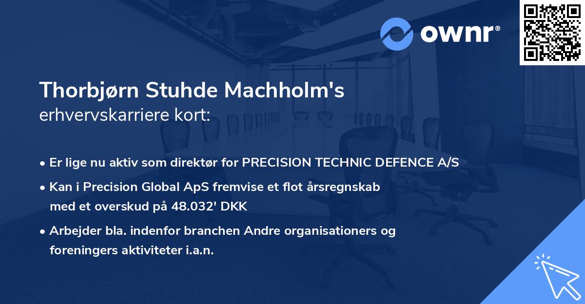 Thorbjørn Stuhde Machholm's erhvervskarriere kort