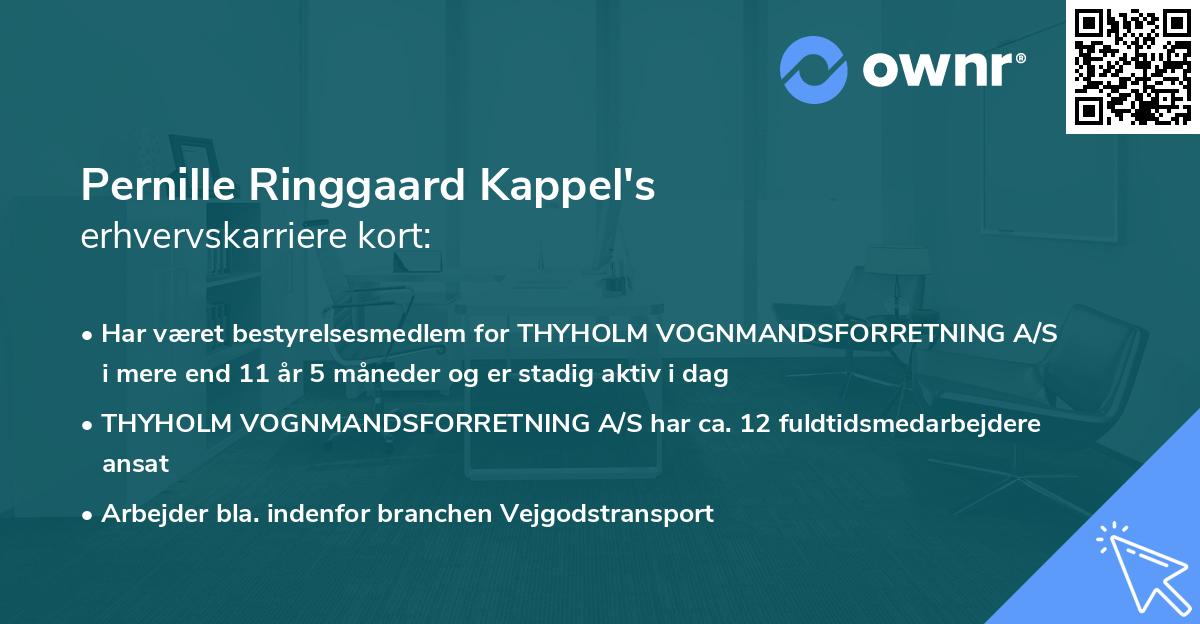Pernille Ringgaard Kappel's erhvervskarriere kort