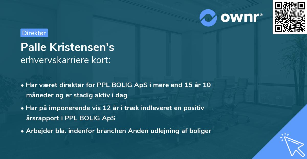 Palle Kristensen's erhvervskarriere kort