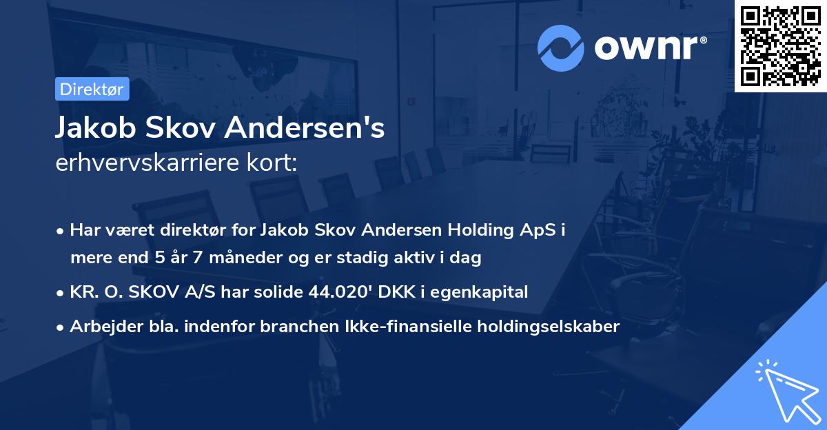 Jakob Skov Andersen's erhvervskarriere kort
