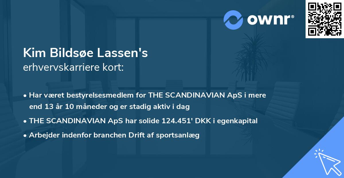 Kim Bildsøe Lassen's erhvervskarriere kort