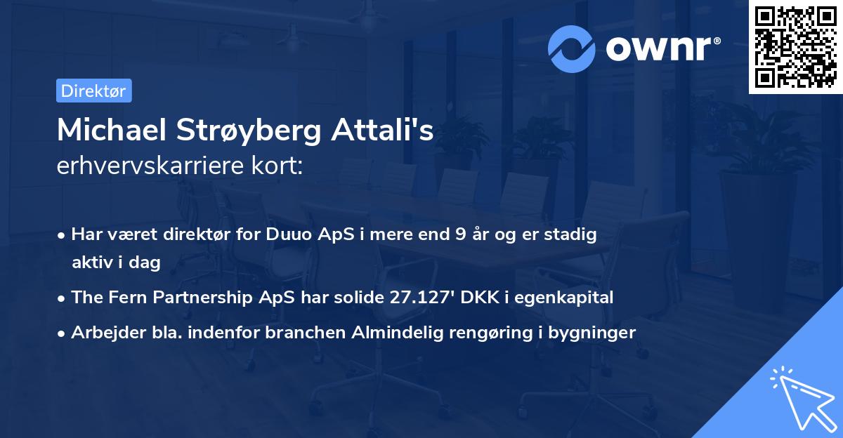 Michael Strøyberg Attali's erhvervskarriere kort