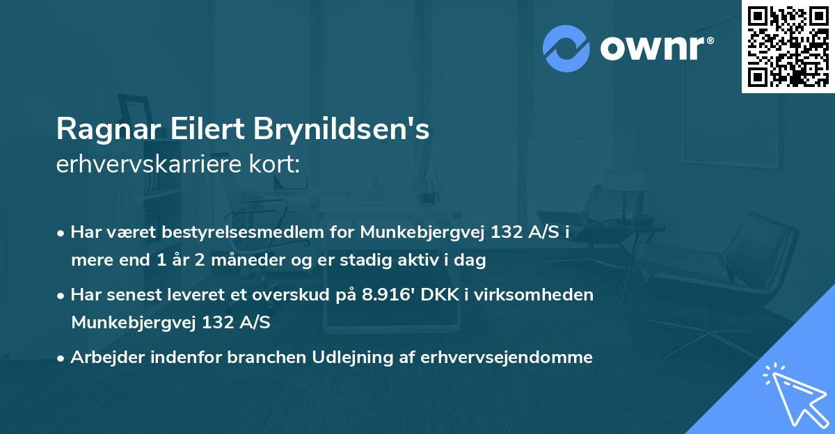 Ragnar Eilert Brynildsen's erhvervskarriere kort