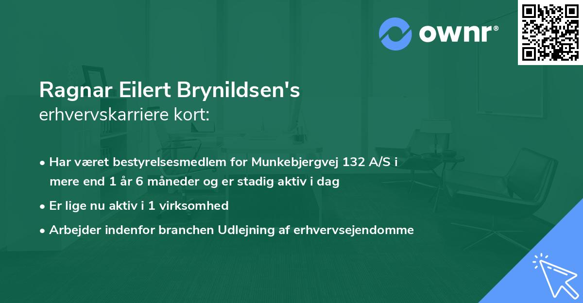 Ragnar Eilert Brynildsen's erhvervskarriere kort