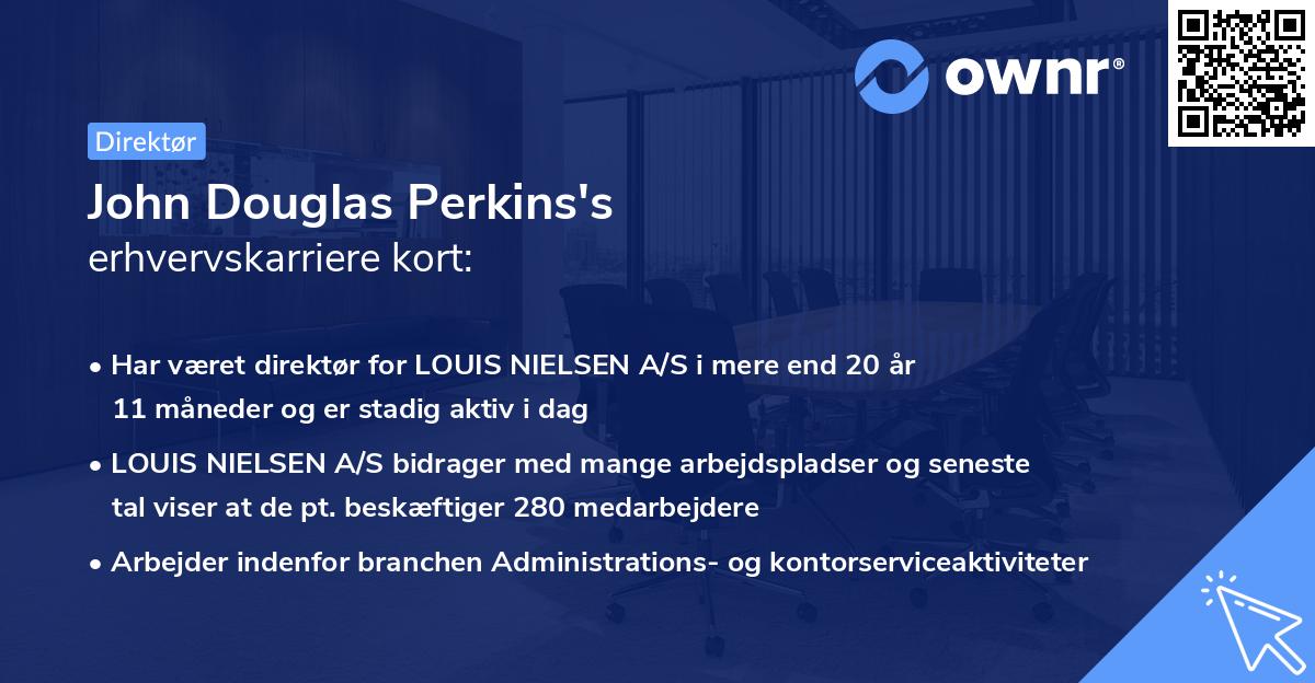John Douglas Perkins's erhvervskarriere kort