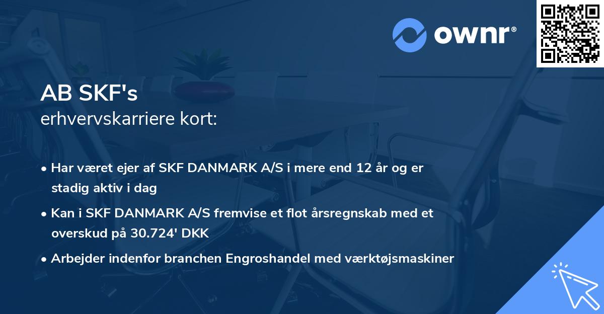 AB SKF's erhvervskarriere kort