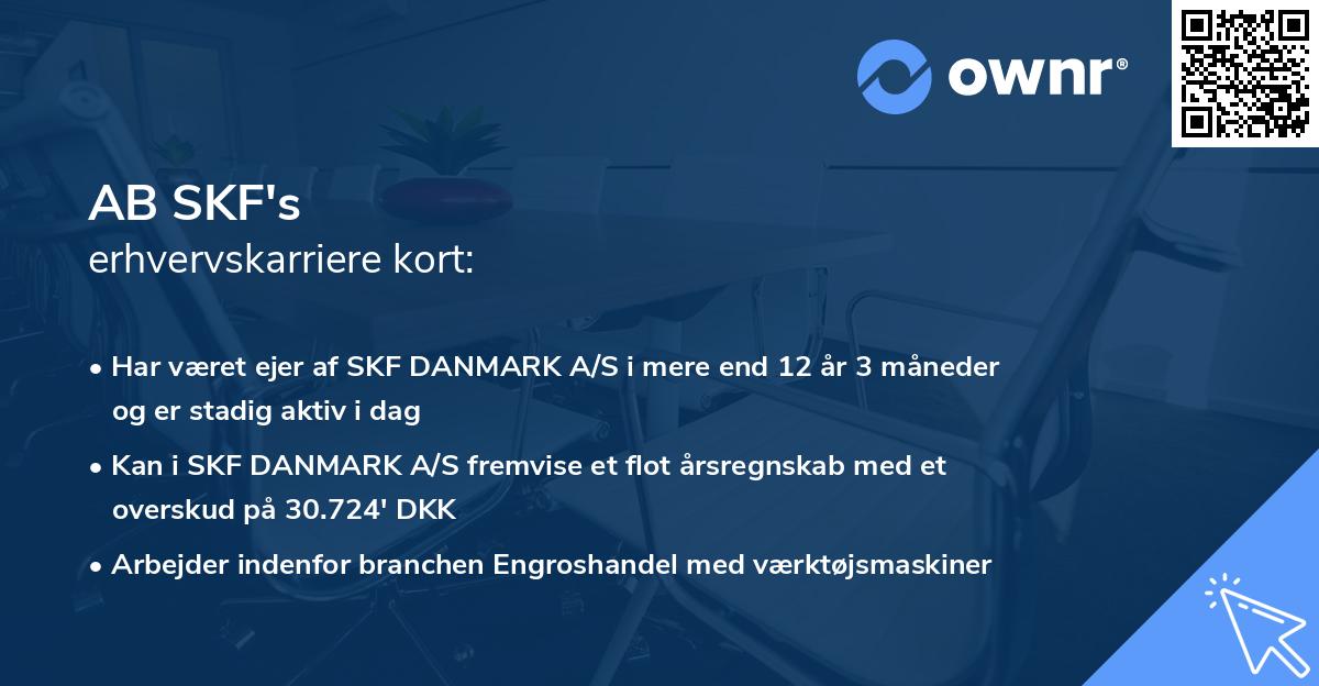 AB SKF's erhvervskarriere kort