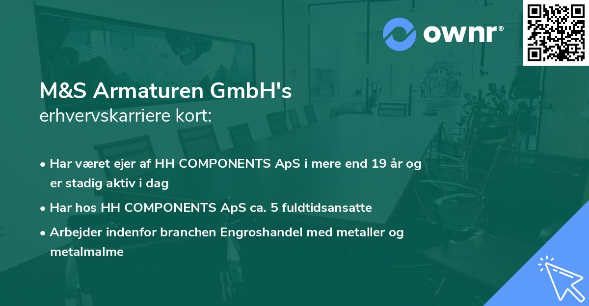 M&S Armaturen GmbH's erhvervskarriere kort