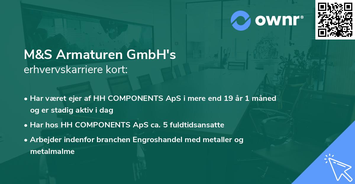 M&S Armaturen GmbH's erhvervskarriere kort