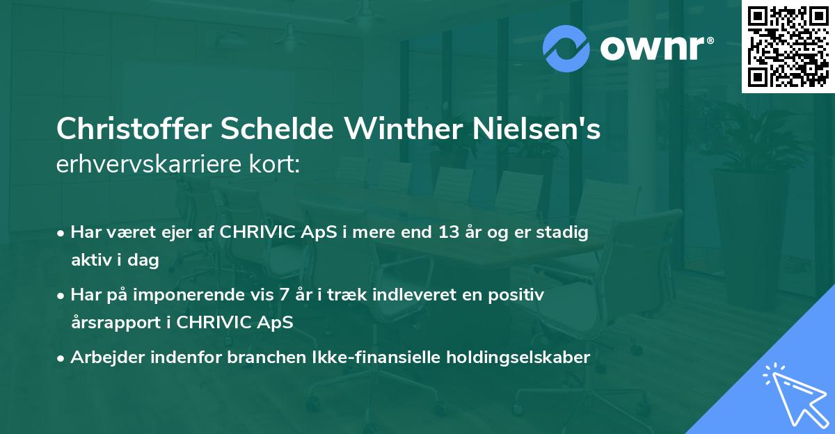Christoffer Schelde Winther Nielsen's erhvervskarriere kort