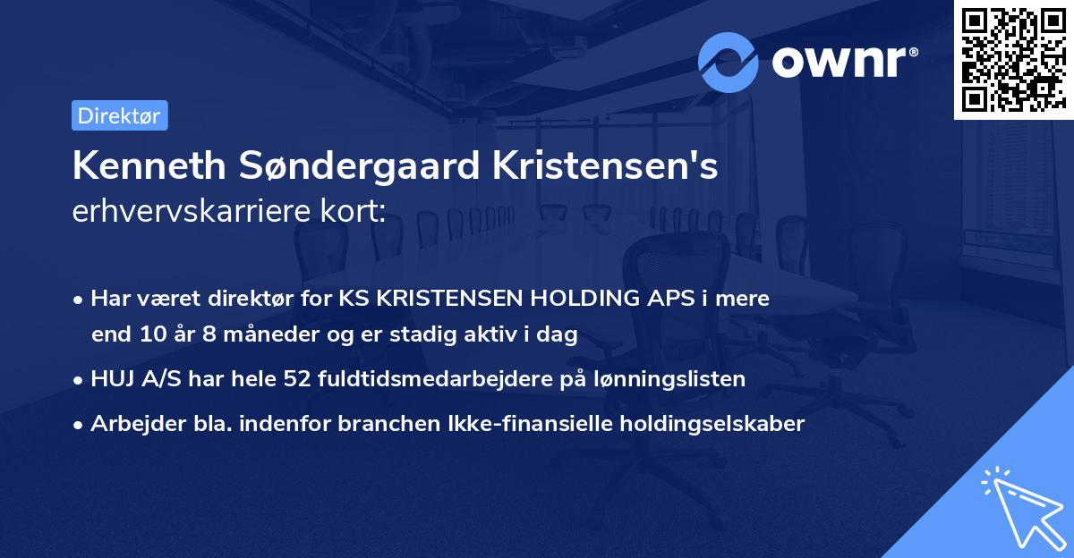Kenneth Søndergaard Kristensen's erhvervskarriere kort