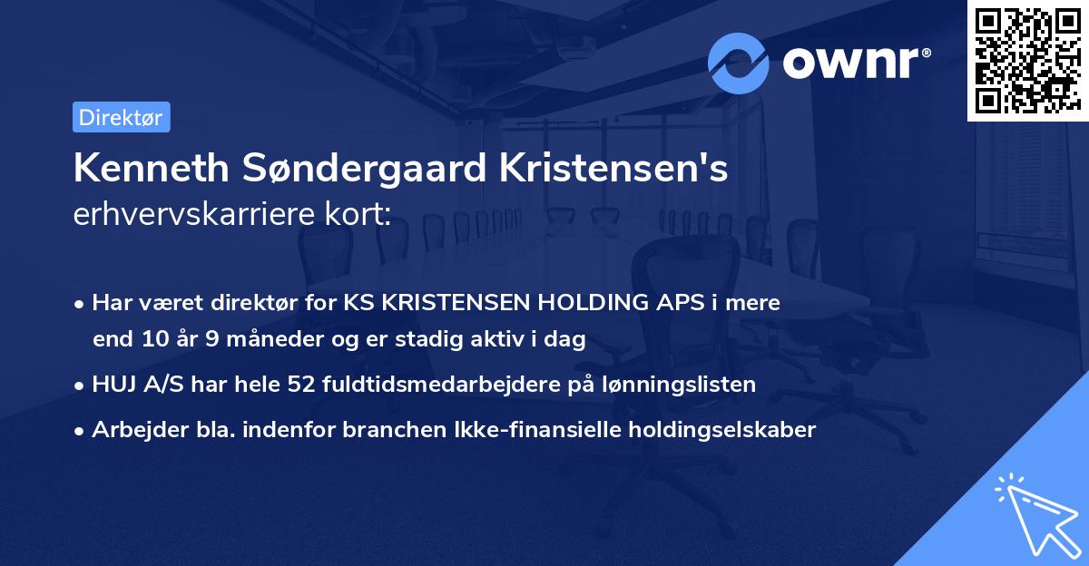 Kenneth Søndergaard Kristensen's erhvervskarriere kort