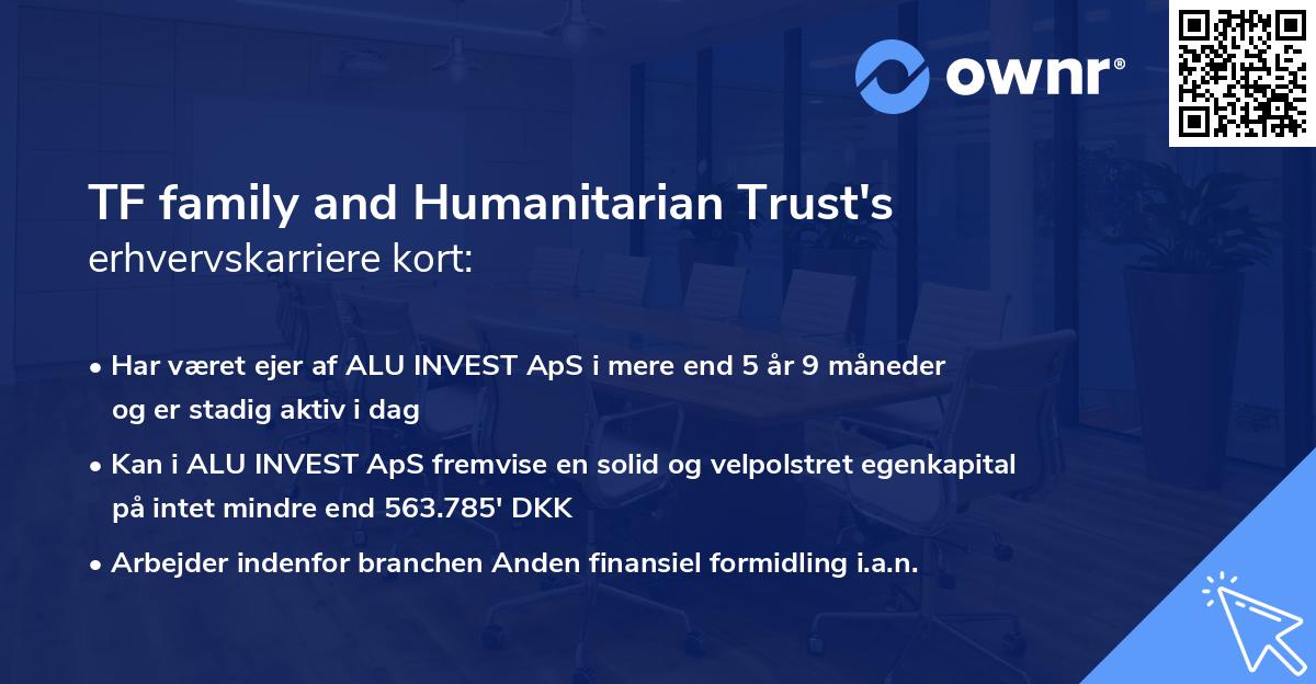 TF family and Humanitarian Trust's erhvervskarriere kort