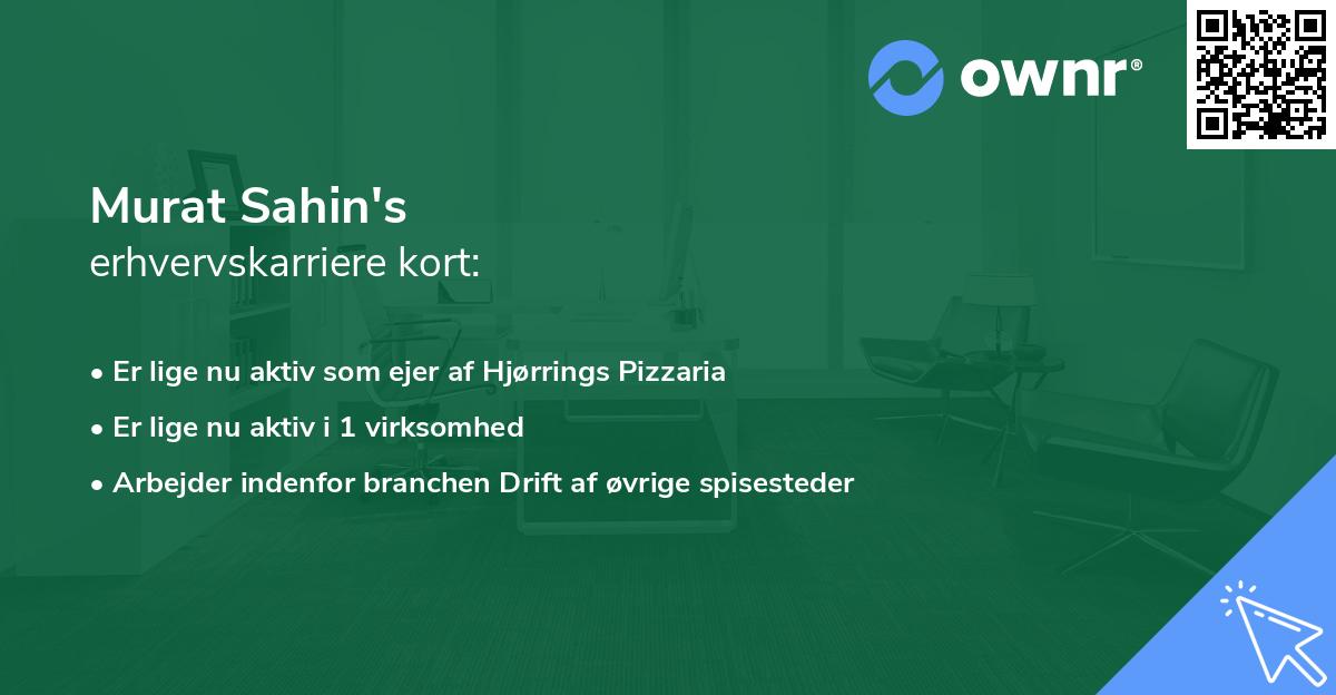 Murat Sahin's erhvervskarriere kort