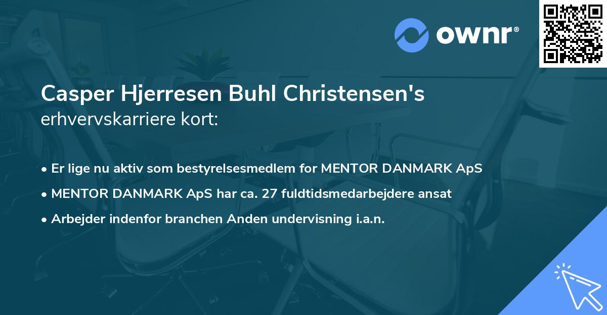 Casper Hjerresen Buhl Christensen's erhvervskarriere kort