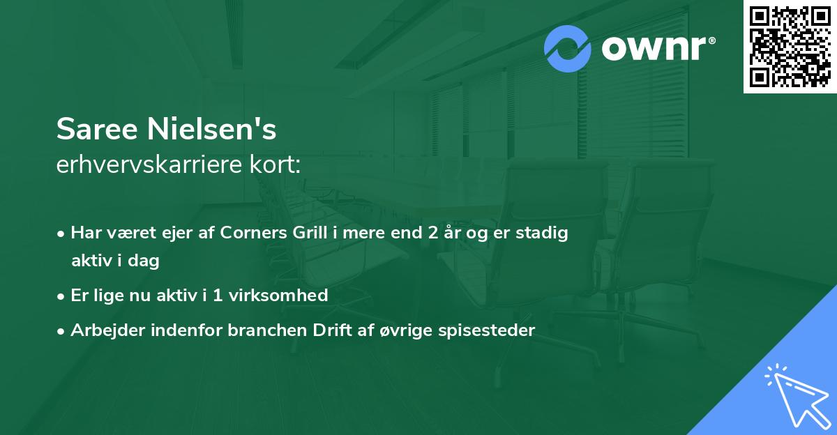 Saree Nielsen's erhvervskarriere kort