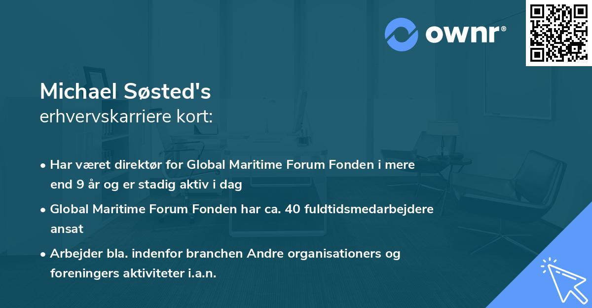 Michael Søsted's erhvervskarriere kort