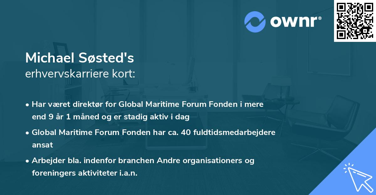 Michael Søsted's erhvervskarriere kort