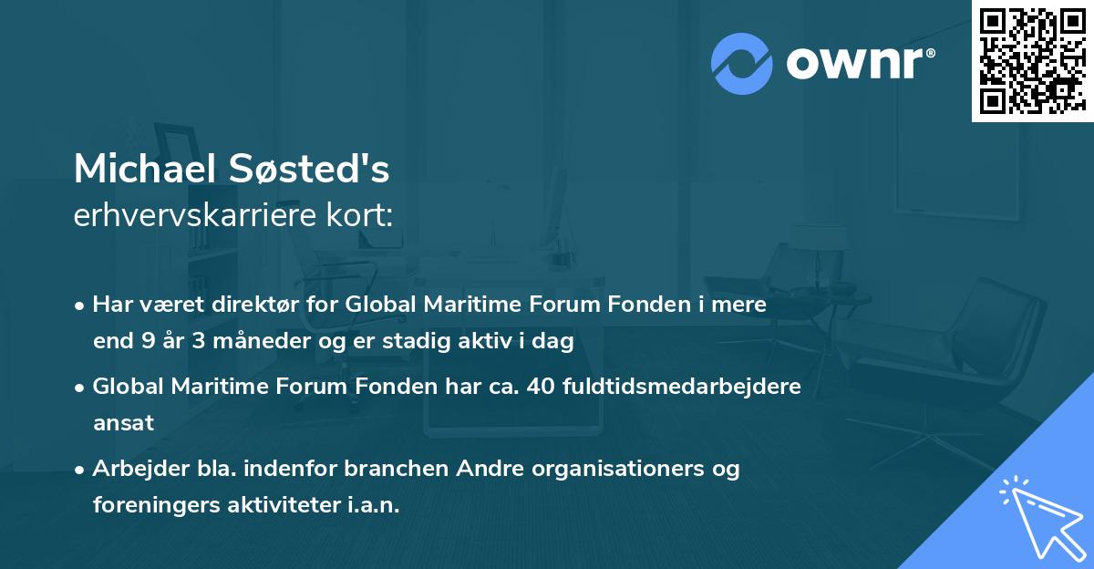 Michael Søsted's erhvervskarriere kort