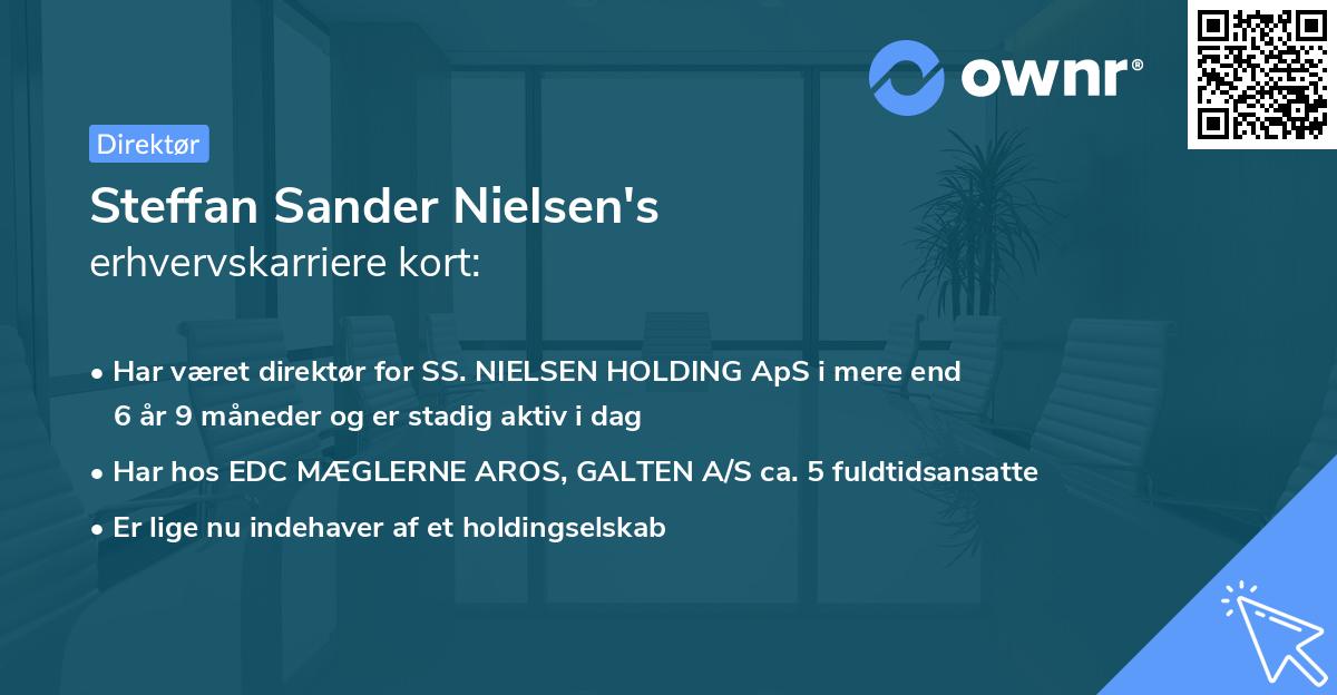 Steffan Sander Nielsen's erhvervskarriere kort