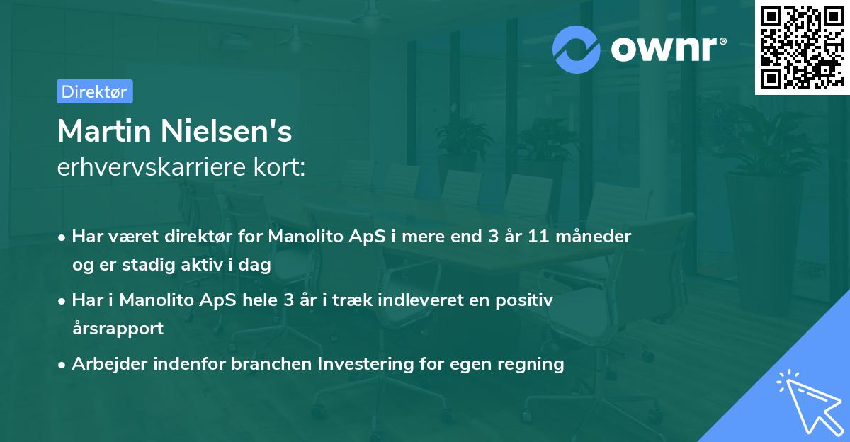 Martin Nielsen's erhvervskarriere kort