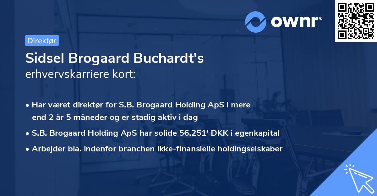 Sidsel Brogaard Buchardt's erhvervskarriere kort
