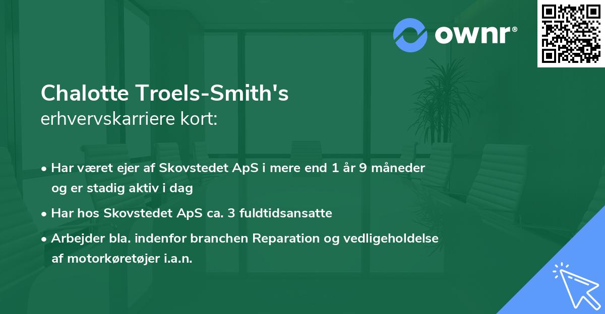 Chalotte Troels-Smith's erhvervskarriere kort