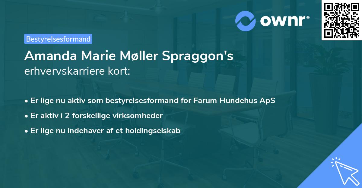 Amanda Marie Møller Spraggon's erhvervskarriere kort