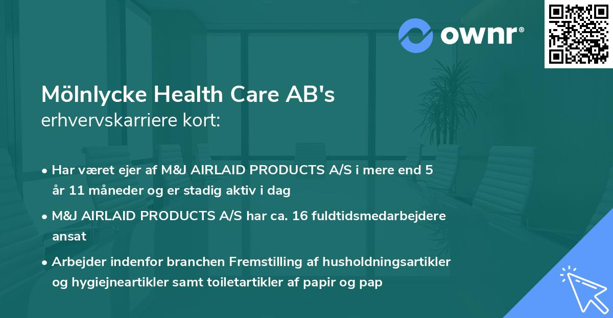 Mölnlycke Health Care AB's erhvervskarriere kort