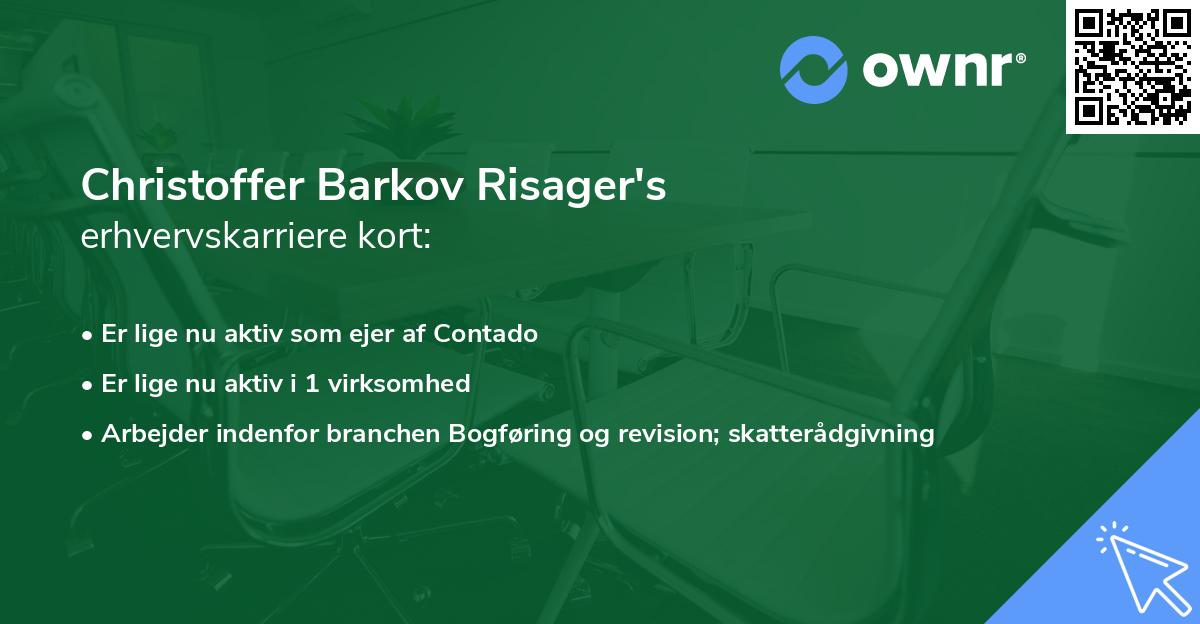 Christoffer Barkov Risager's erhvervskarriere kort