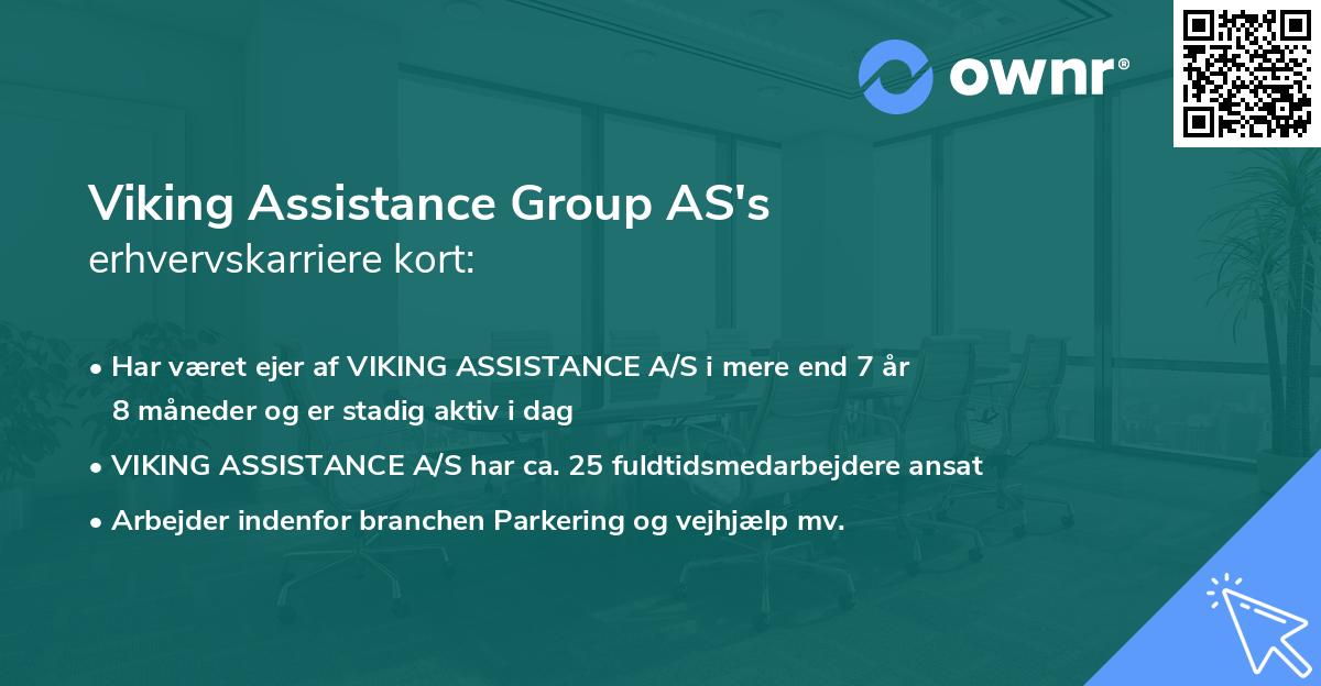 Viking Assistance Group AS's erhvervskarriere kort