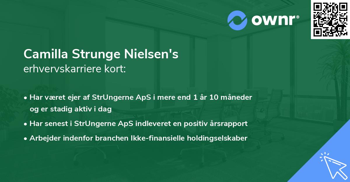 Camilla Strunge Nielsen's erhvervskarriere kort