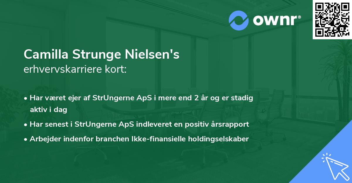Camilla Strunge Nielsen's erhvervskarriere kort