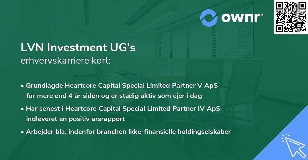 LVN Investment UG's erhvervskarriere kort