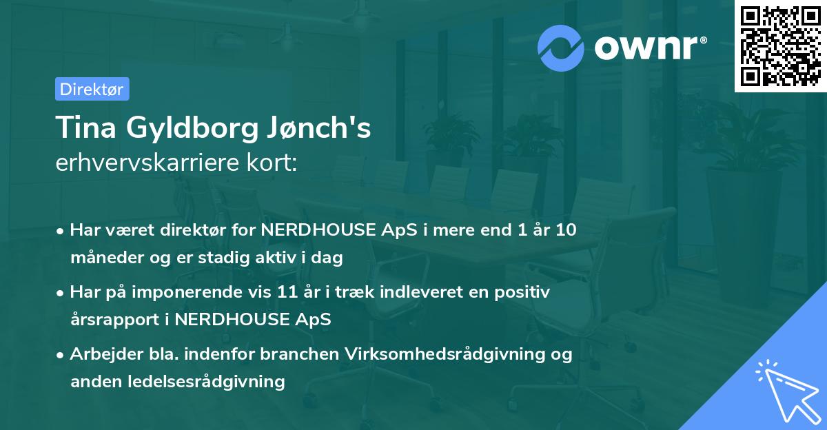 Tina Gyldborg Jønch's erhvervskarriere kort