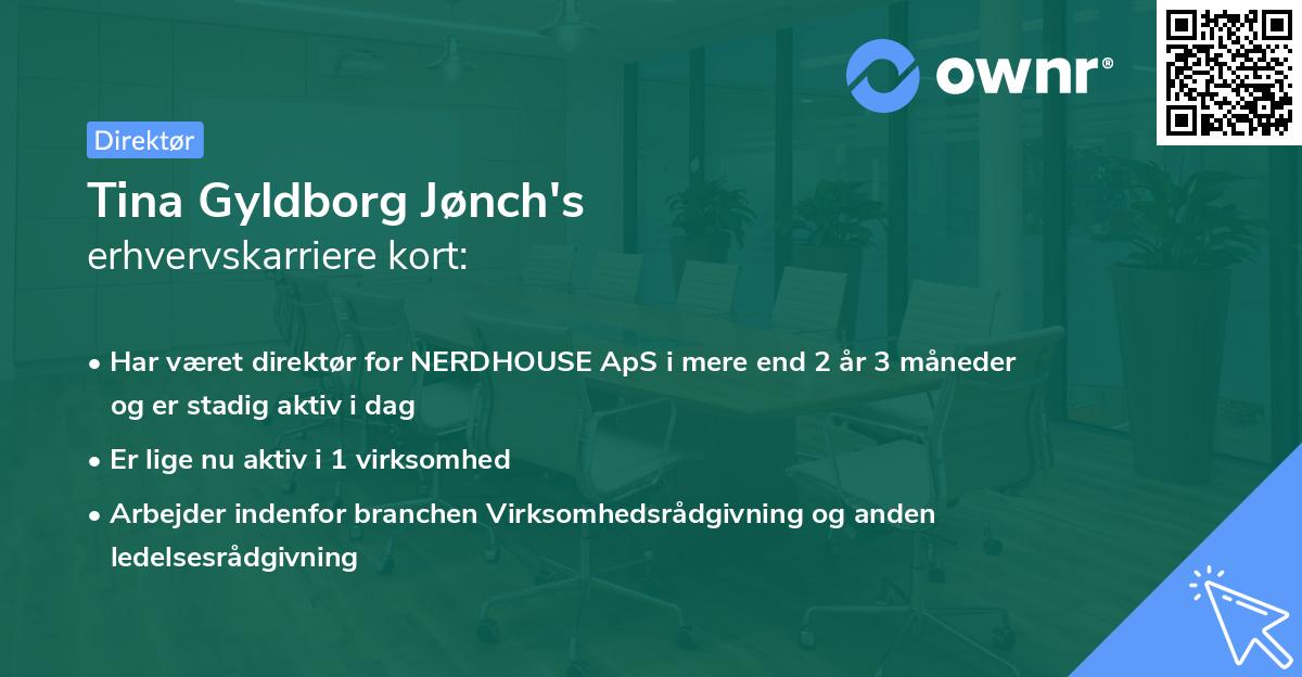 Tina Gyldborg Jønch's erhvervskarriere kort