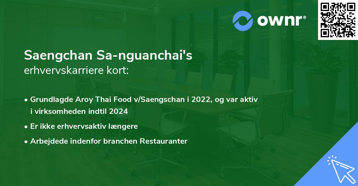 Saengchan Sa-nguanchai's erhvervskarriere kort