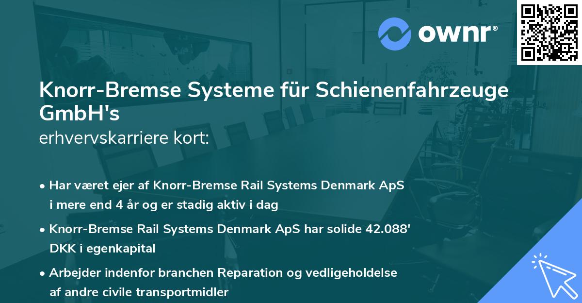 Knorr-Bremse Systeme für Schienenfahrzeuge GmbH's erhvervskarriere kort