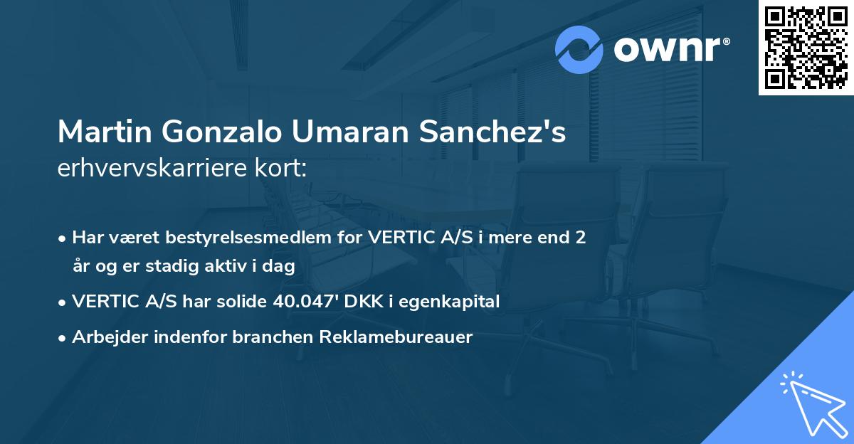 Martin Gonzalo Umaran Sanchez's erhvervskarriere kort