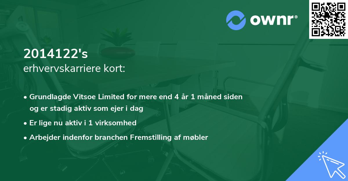 2014122's erhvervskarriere kort