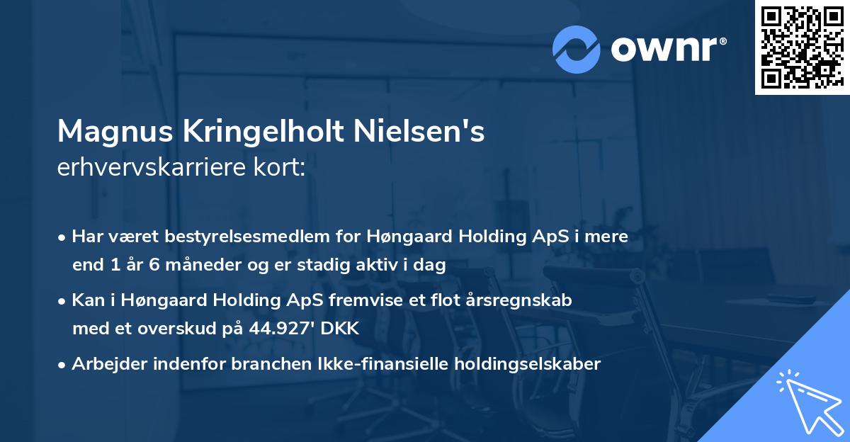 Magnus Kringelholt Nielsen's erhvervskarriere kort