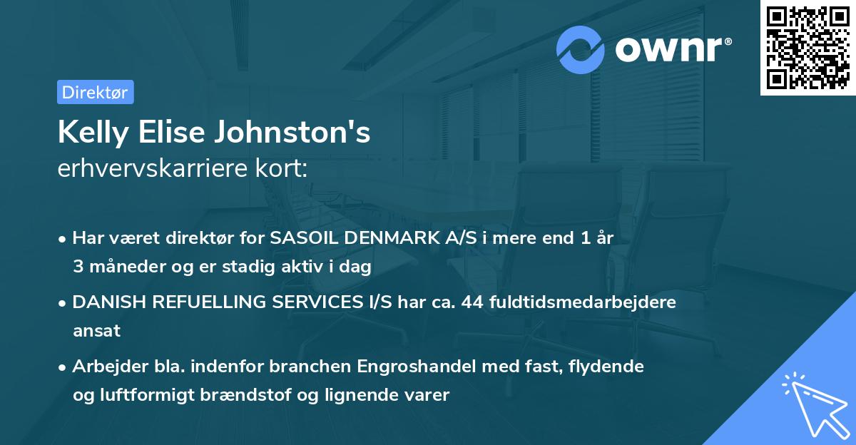 Kelly Elise Johnston's erhvervskarriere kort