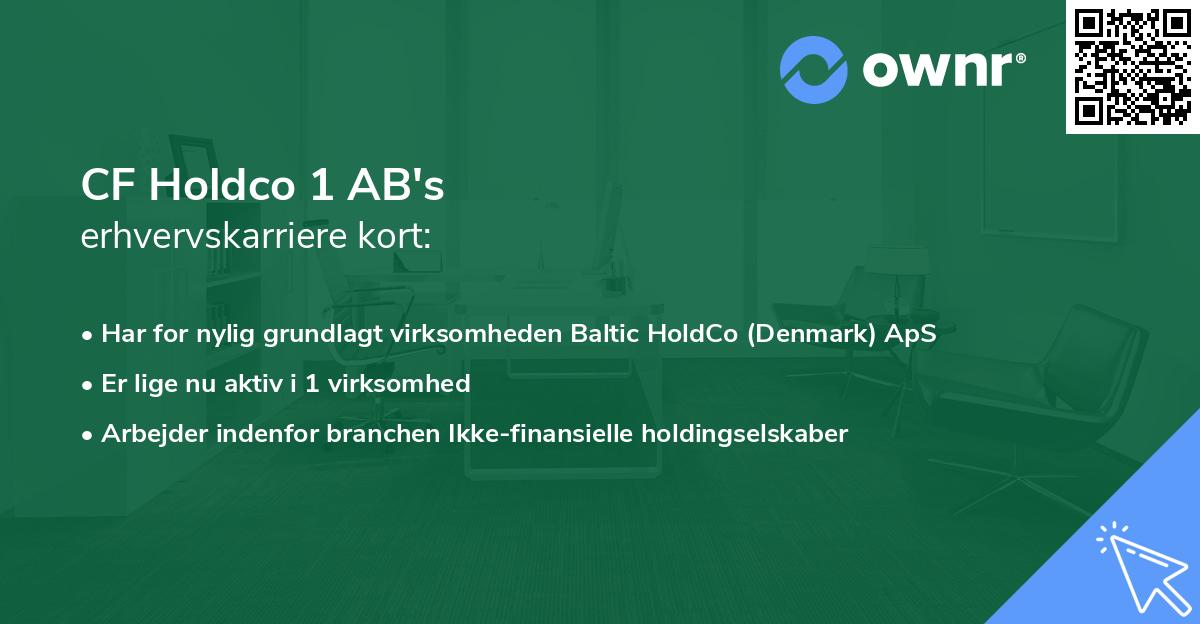 CF Holdco 1 AB's erhvervskarriere kort