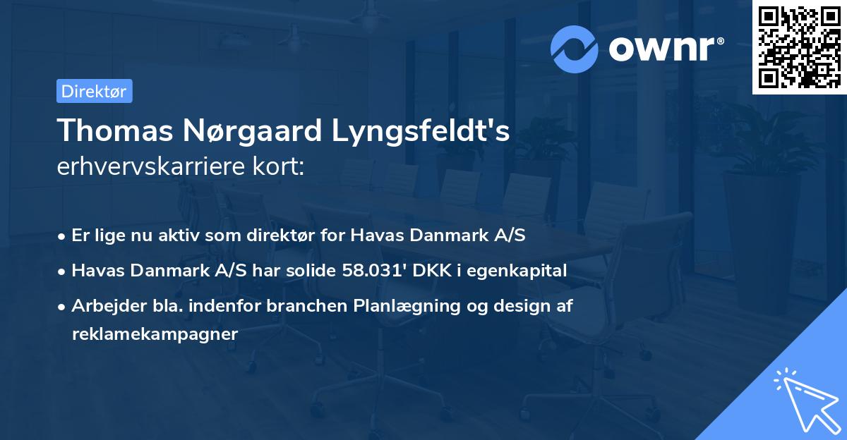 Thomas Nørgaard Lyngsfeldt's erhvervskarriere kort