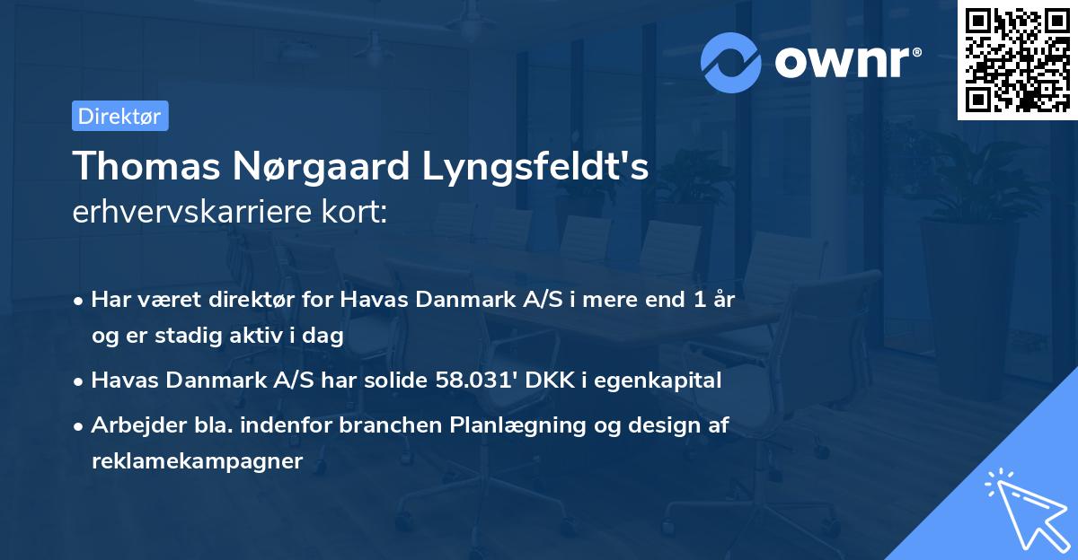 Thomas Nørgaard Lyngsfeldt's erhvervskarriere kort