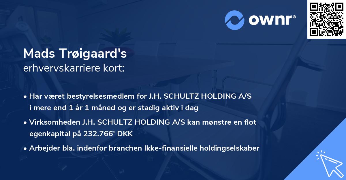 Mads Trøigaard's erhvervskarriere kort