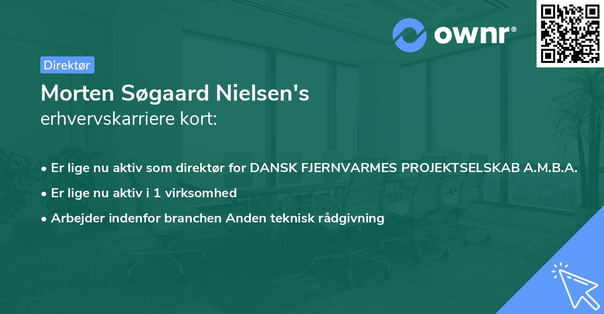 Morten Søgaard Nielsen's erhvervskarriere kort