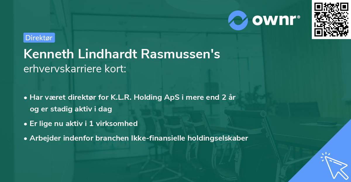 Kenneth Lindhardt Rasmussen's erhvervskarriere kort