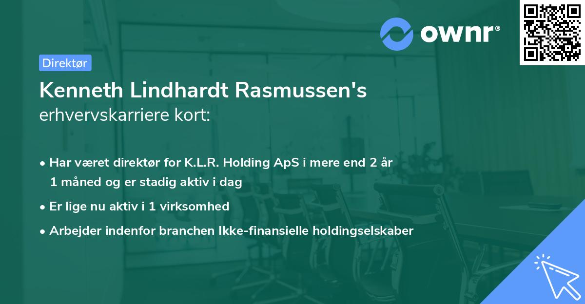 Kenneth Lindhardt Rasmussen's erhvervskarriere kort